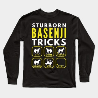 Stubborn Basenji Tricks - Dog Training Long Sleeve T-Shirt